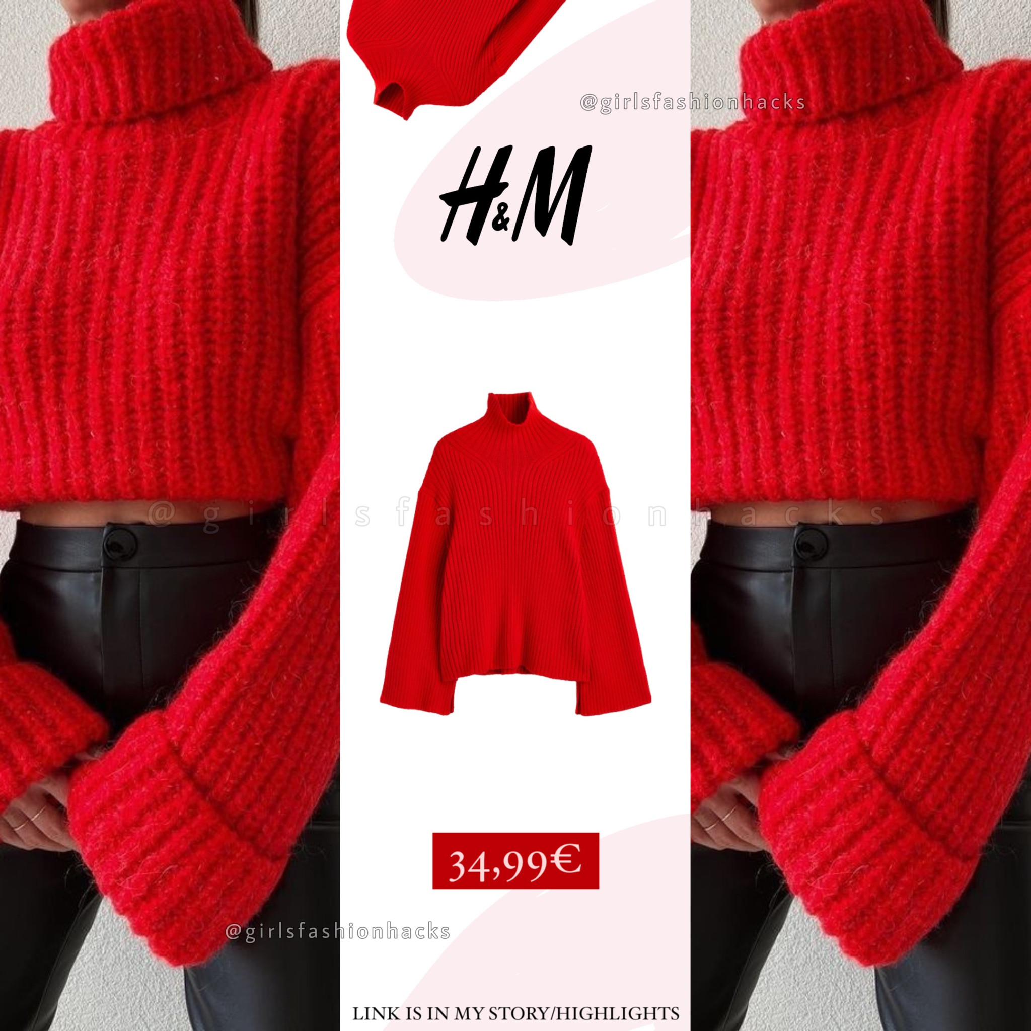 h&m knit sweater as an alternative to the picture from pinterest❤️‍🔥
you can find the link below🔗
•
•
•
*ad / stock and price may change from country to country 
•
•
•
#zara#zarahaul#fashion#mango#hm#hmxme#bershka#fashionblogger#love#stradivarius#fashionstyle#outfit#sale#zaraoutfit#shopping#zarafashion#streetstyle#fashionista#instafashion#style#look#onlineshopping#fashionaddict#bloggerstyle#explorepage#explore 

#LTKFind #LTKSeasonal #LTKU