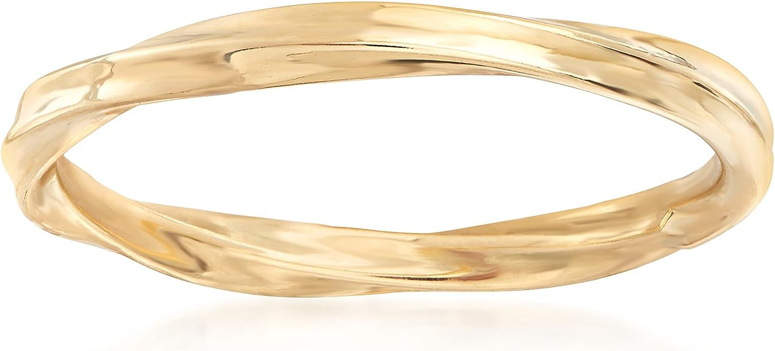 Ross-Simons 18kt Yellow Gold Twisted Ring | Amazon (US)
