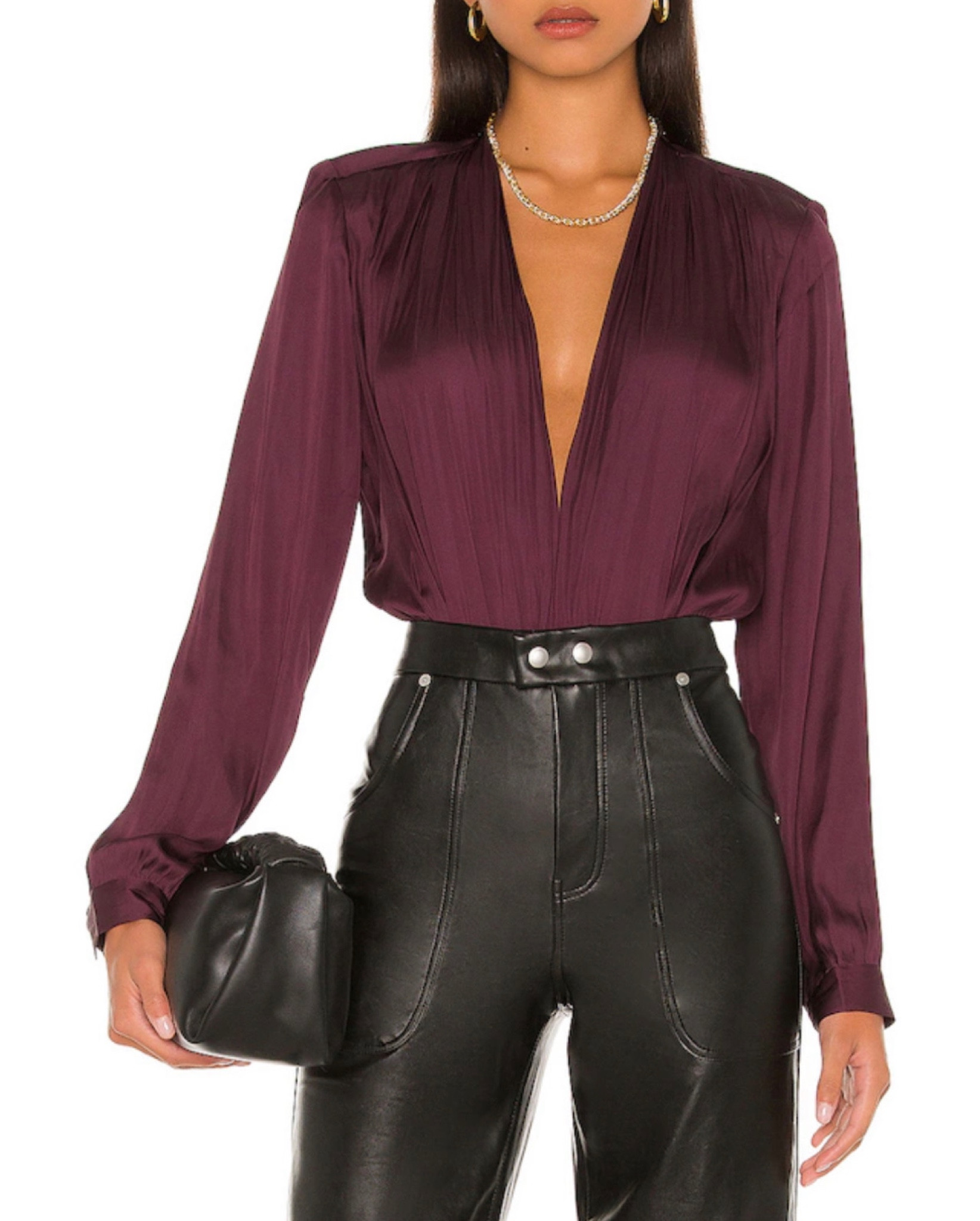 Bodysuit, Fall Outfit Top, Leather Pants 

#LTKSeasonal #LTKstyletip