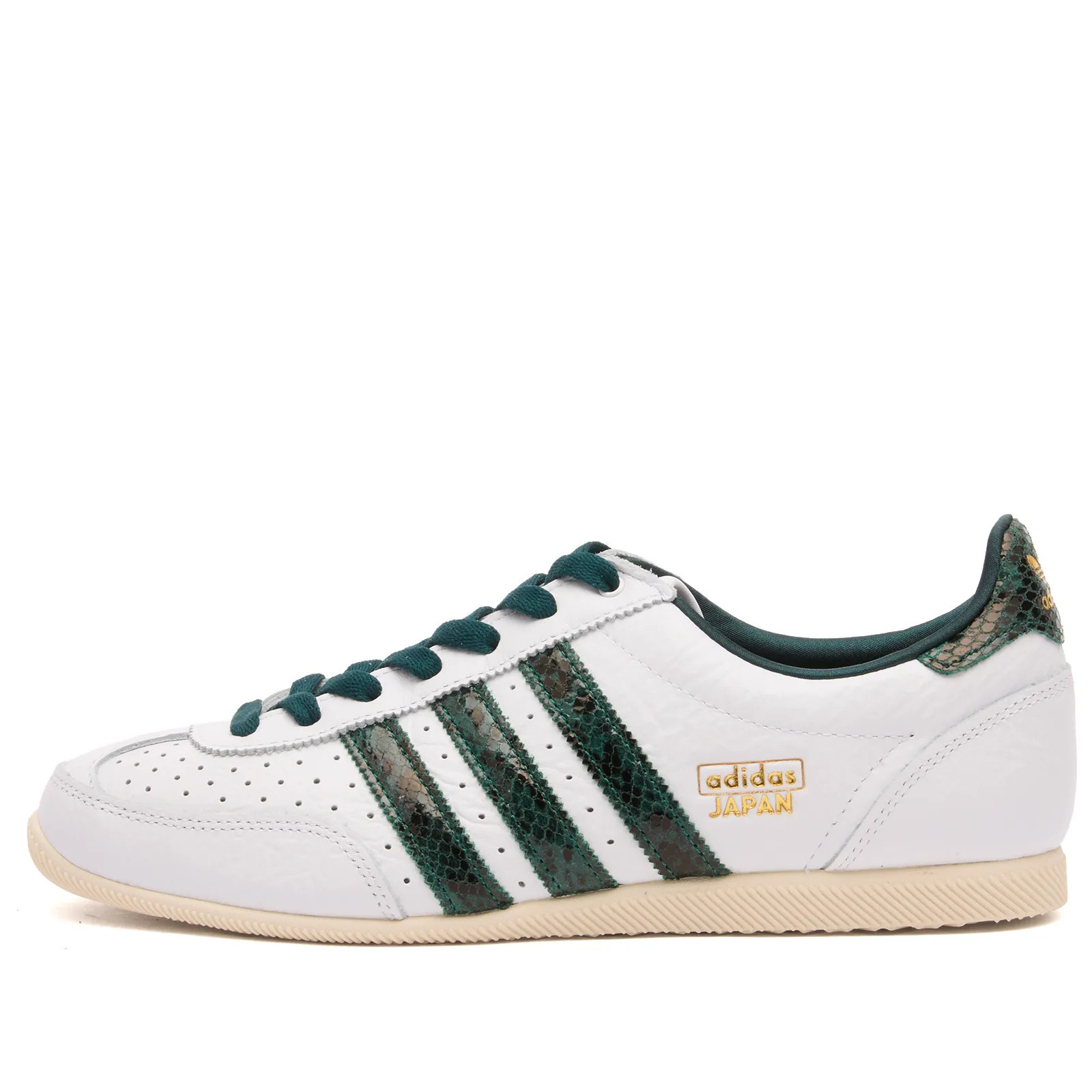 Adidas Women's Japan W Sneaker in White/Collegiate Green/Aurora Ivy, Size UK 3.5 | END. Clothing