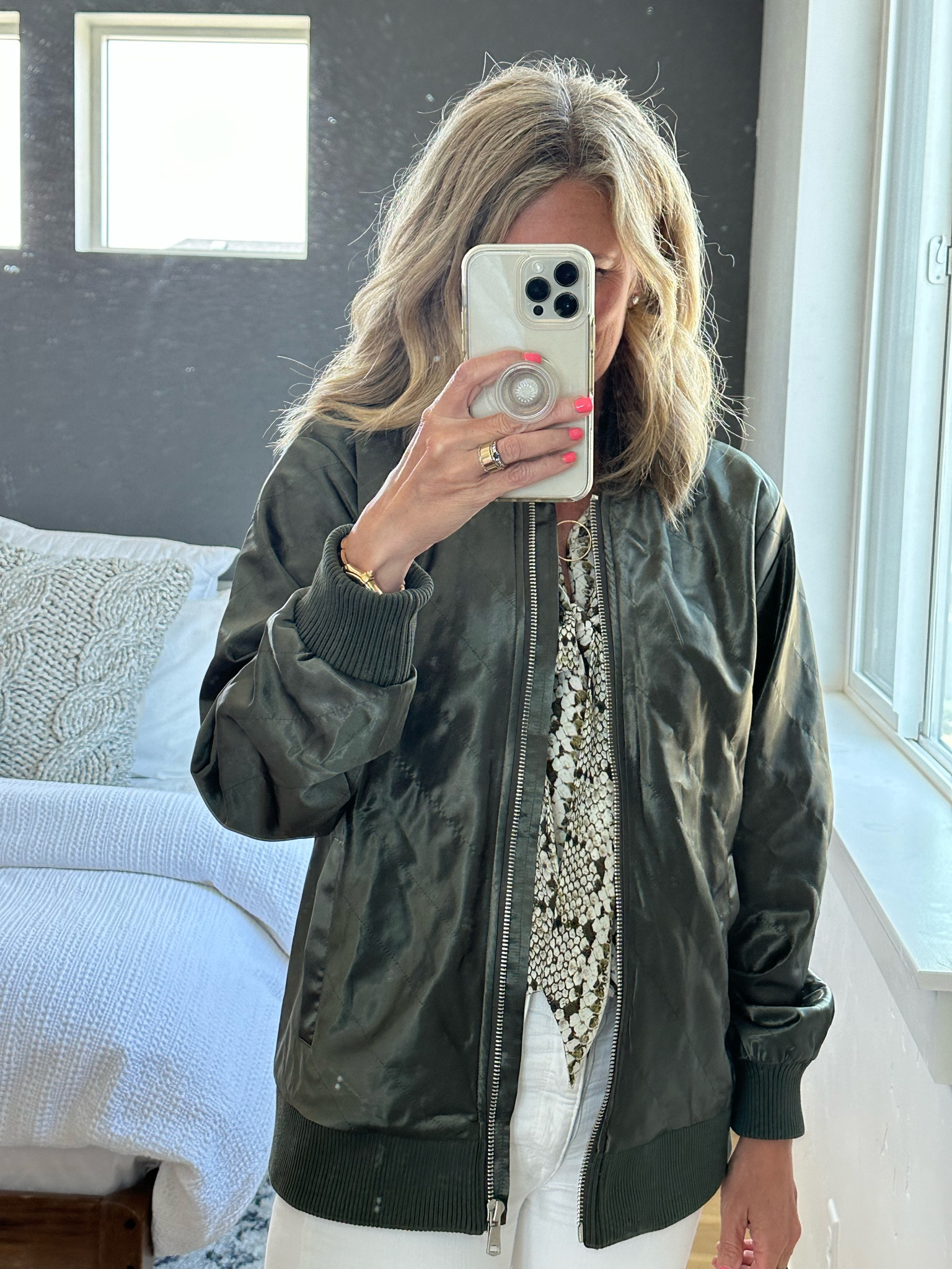 80s A-2 real leather 少し bomber jacket vtp m