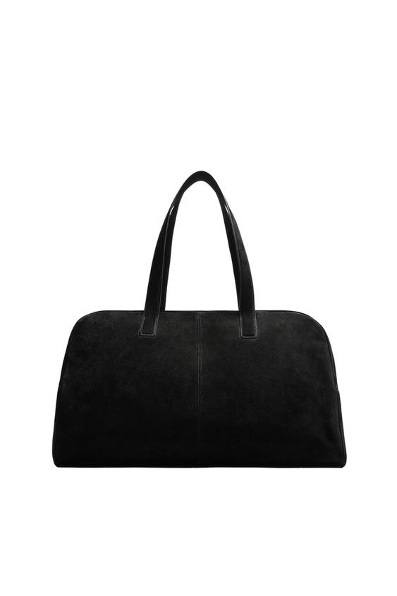 LEATHER TRAVEL BAG M | Zara US