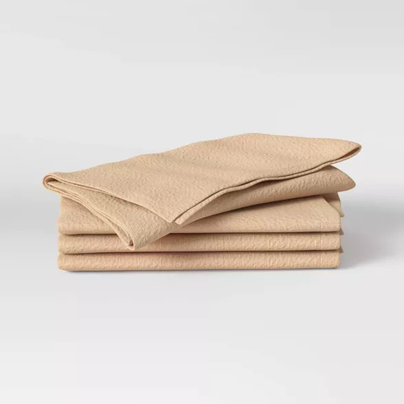 4pk Cotton Easy Care Napkins - Threshold™ | Target