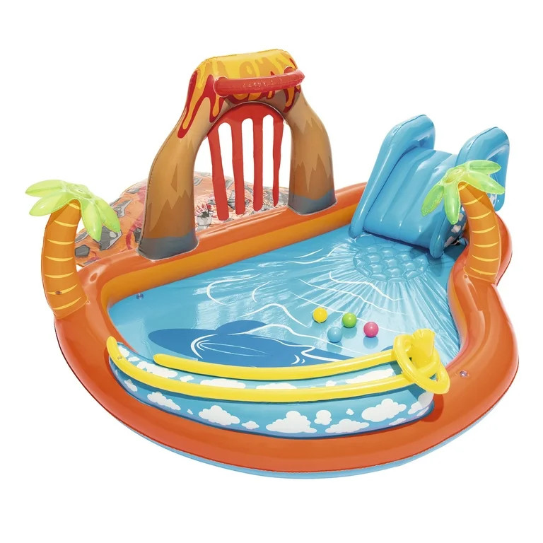 Bestway - H2OGO! 104 in. x 104 in. x 41 in. Lava Lagoon Play Center | Walmart (US)