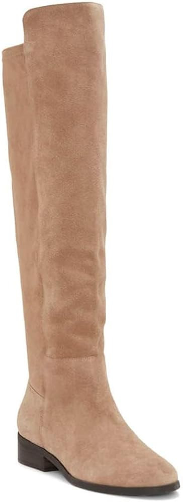 Juliet Holy Womens Knee High Boots Round Toe Chunky Block Heels Suede Fashion Winter Booties | Amazon (US)