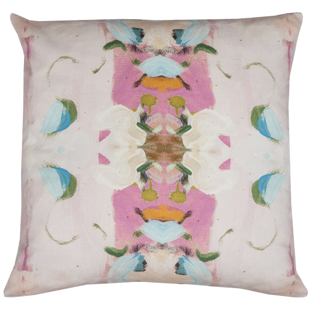 Monet’s Garden Pink 26x26 Pillow | Laura Park Designs