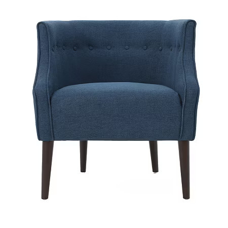 Brandi Tufted Upholstered Club Chair, One Size, Blue | JCPenney