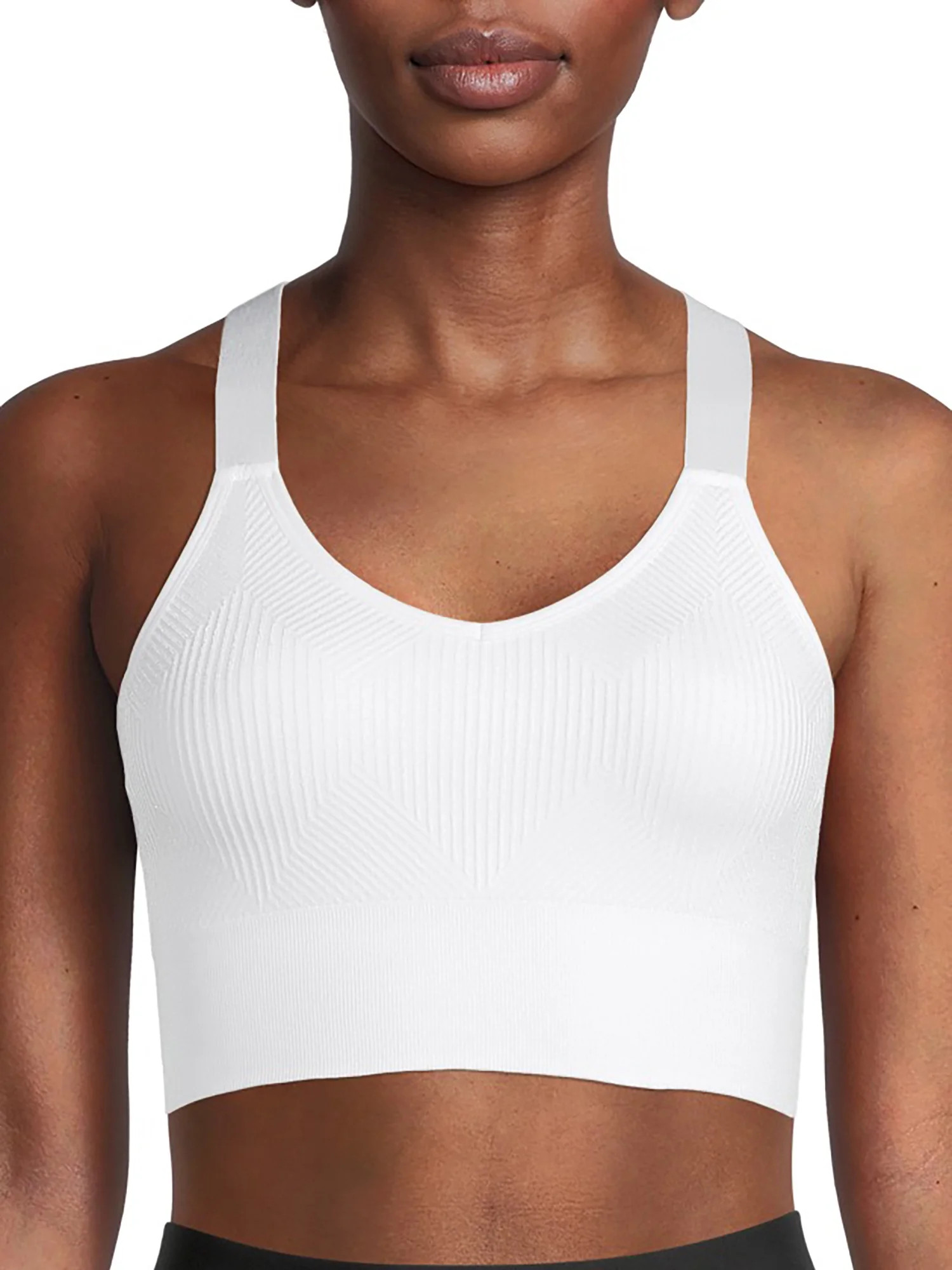 Avia Women's Medium Support Seamless Scoop Neck Cross Back Sports Bra - Walmart.com | Walmart (US)