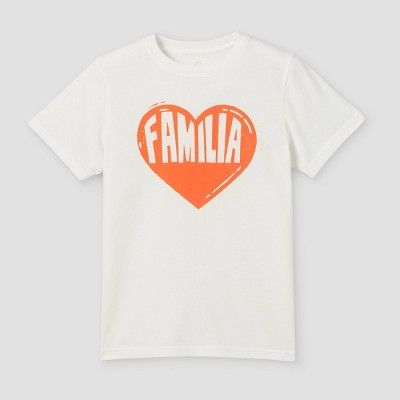 Latino Heritage Month Kids' Familia Short Sleeve T-Shirt - White | Target