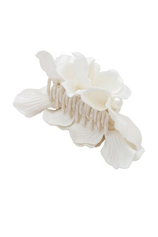 Lele Sadoughi Magnolia Claw Clip in Ivory from Revolve.com | Revolve Clothing (Global)