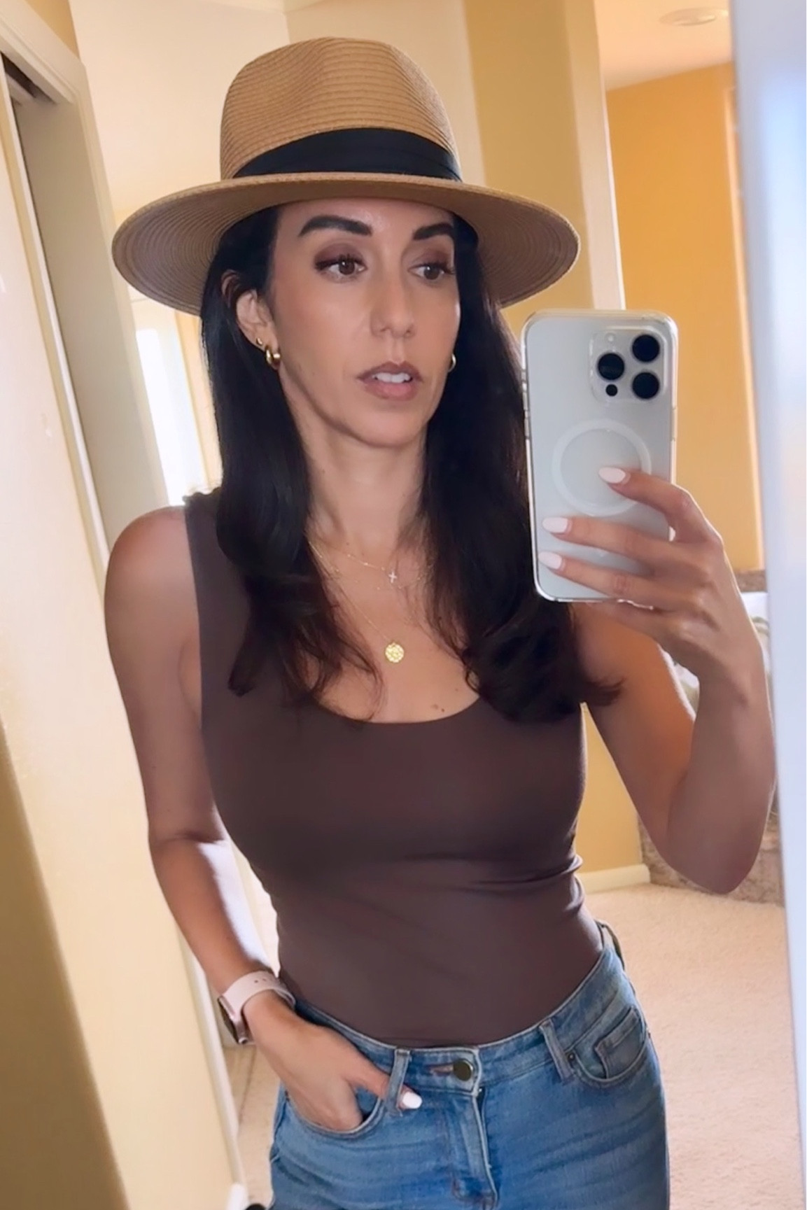 This stretchy comfy tank from target is such a special surprise. Works like a bodysuit without the discomfort… I ordered this tank in black too 😍

Cutest hat from Amazon 

#LTKTravel #LTKStyleTip
