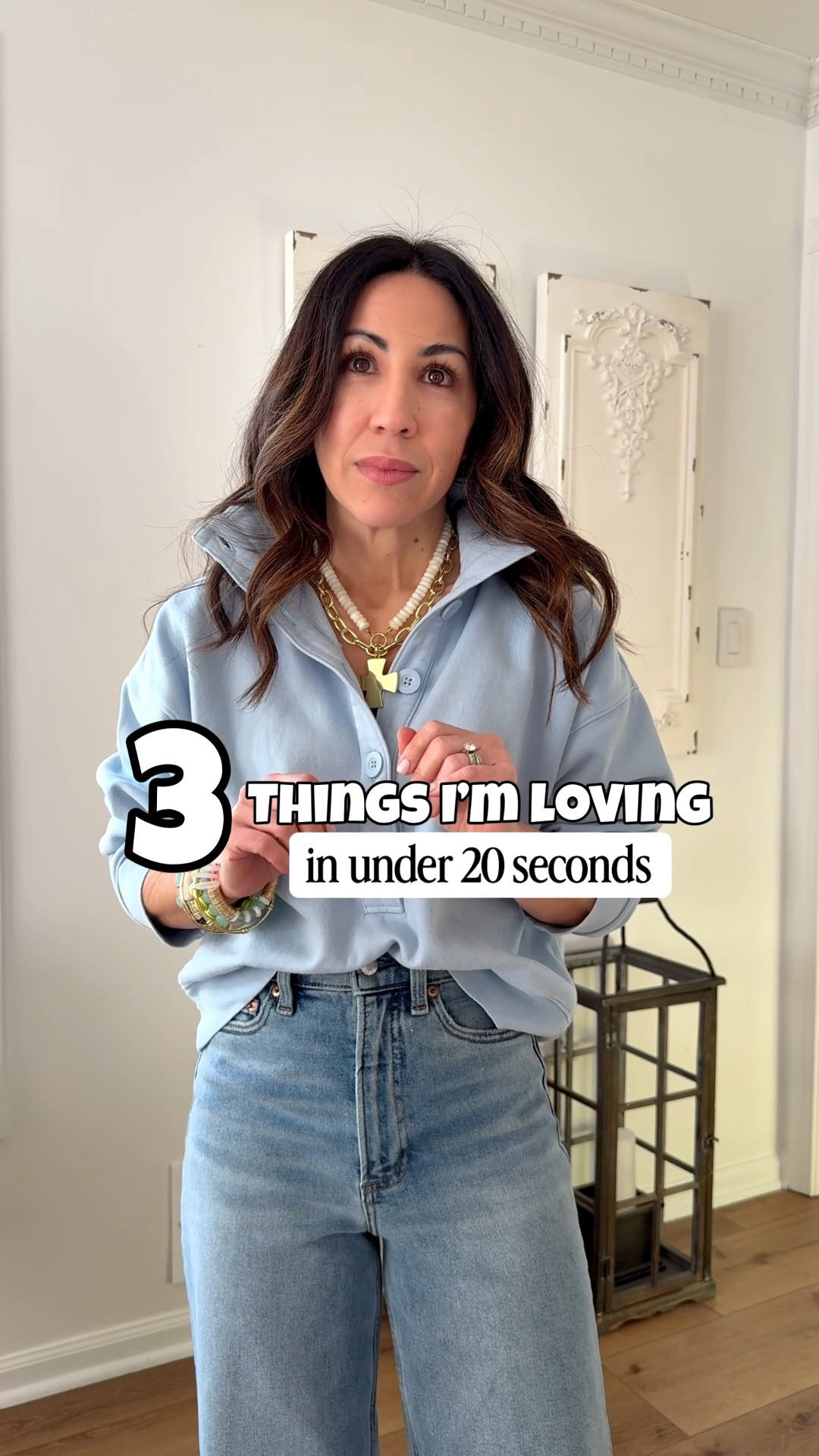 3 things I’m crushing hard on this week: 
1. Best Target henley sweatshirts are back and it’s on sale. 
2. Yellow Gola sneakers are a big yes. Comfy out of the box and the cutest spring sneakers. 
3. And my spring jewelry collection with @shopalliebess. The prettiest bracelet stacks and that statement necklace. Obsessed 🤩 Code: HOUSEOFLEO20. 

Sweatshirt small. Sneakers TTS. Jeans 26. Jewelry code HOUSEOFLEO20

#LTKSaleAlert #LTKOver40