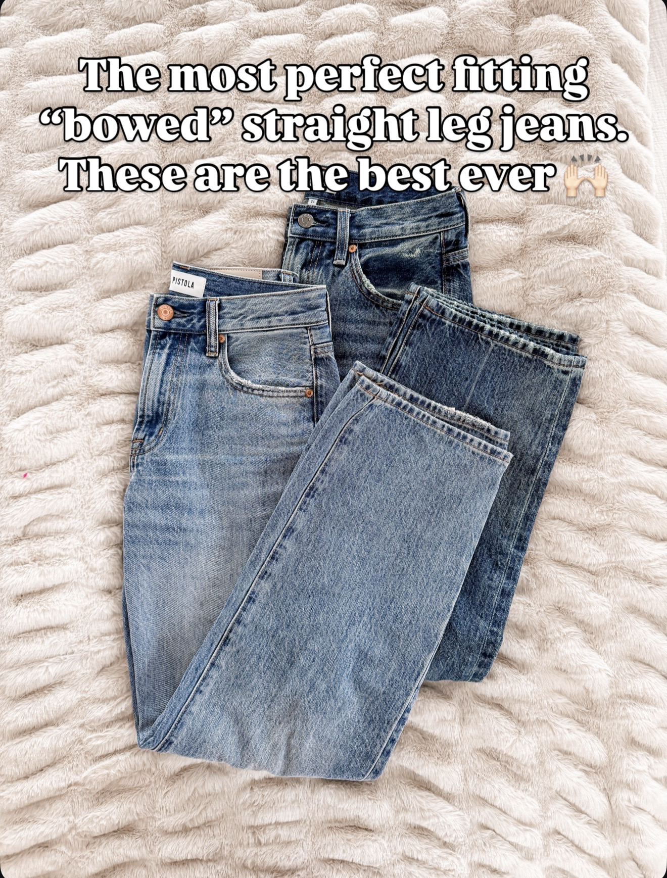 The most flattering “bowed” straight leg jeans I own — truly the best ever 🙌🏻🔗⬇️ mine are size 24  

#LTKOver40 #LTKootd #LTKSeasonal