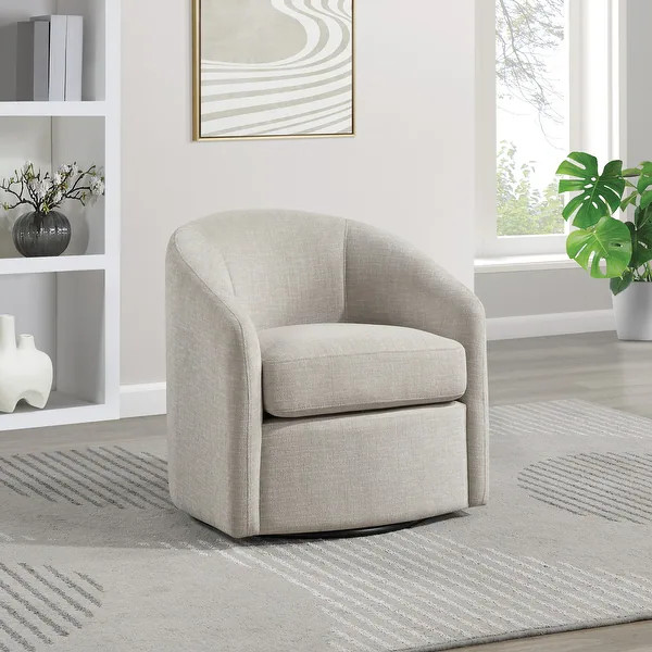 Bella Swivel Chair - Stone | Bed Bath & Beyond
