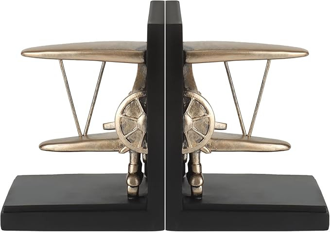Aviation Decor Pilots Gifts,Airplane Decor Pilot Gifts for Men,Airplane Propeller Bookends Set fo... | Amazon (US)