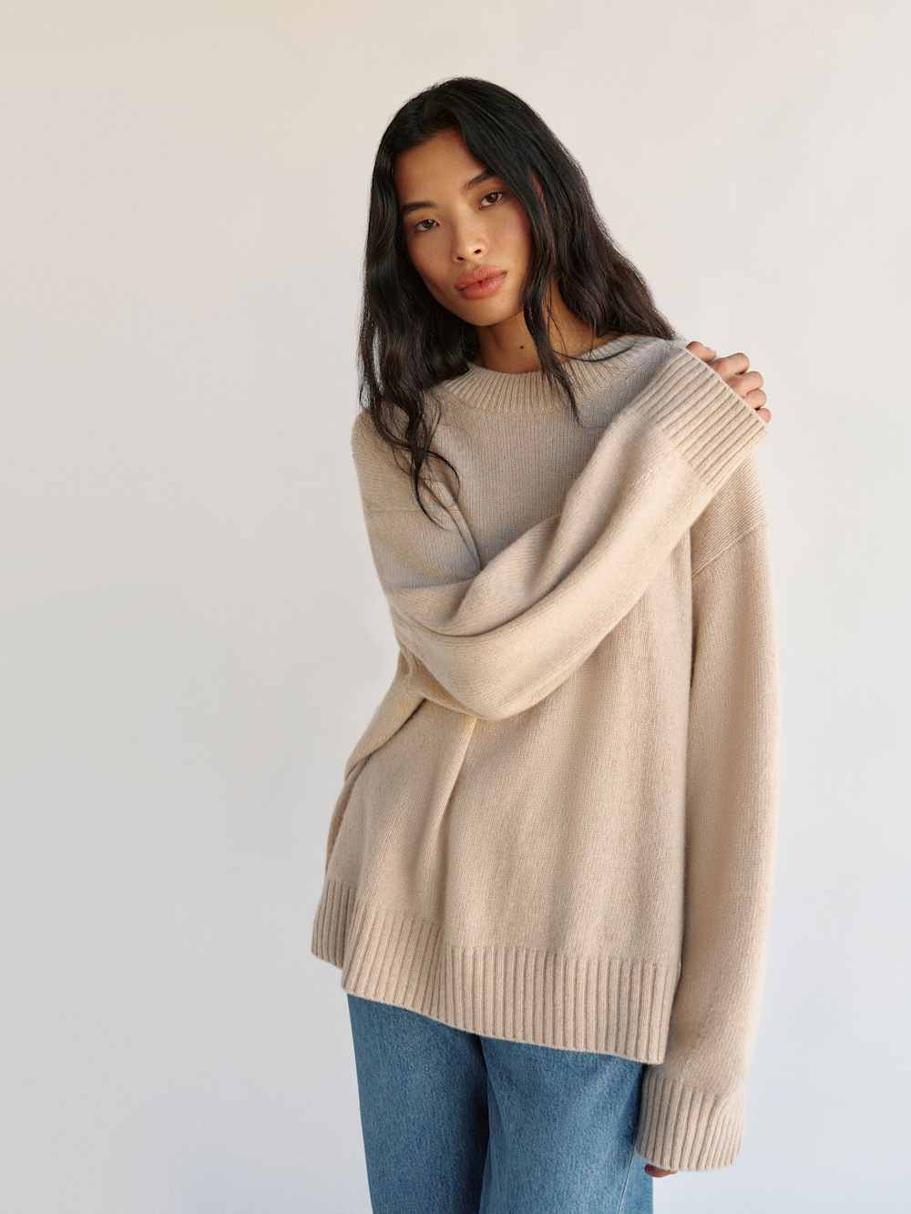 Cove Cashmere Oversized Crew | Reformation (Global)