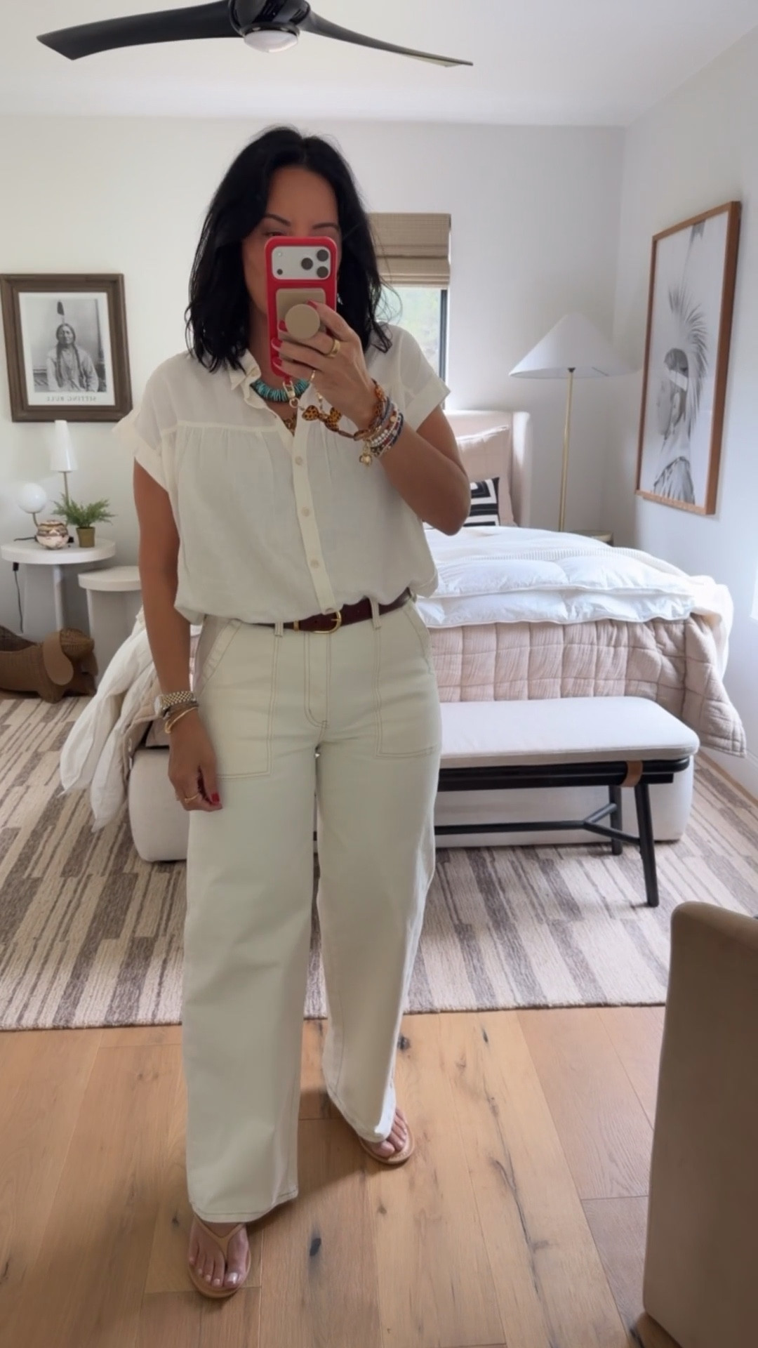 Top size medium, jeans size 8 (they fit tts), shoes fit tts but size down if you are between sizes. 


#LTKootd #LTKMidsize #LTKOver40