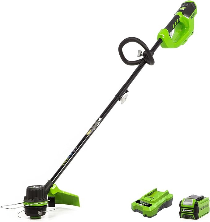 Greenworks 40V 14 inch Brushless Cordless String Trimmer, 2Ah Battery and Charger Included ST40L2... | Amazon (US)