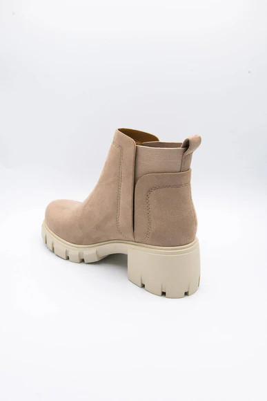 Soda Shoes Rita Lug Booties for Women in Brown | Glik's