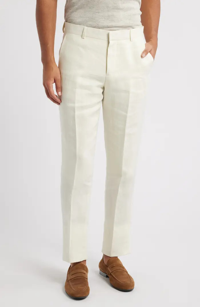 Henrik Trim Fit Italian Linen Suit Separate Pants | Nordstrom