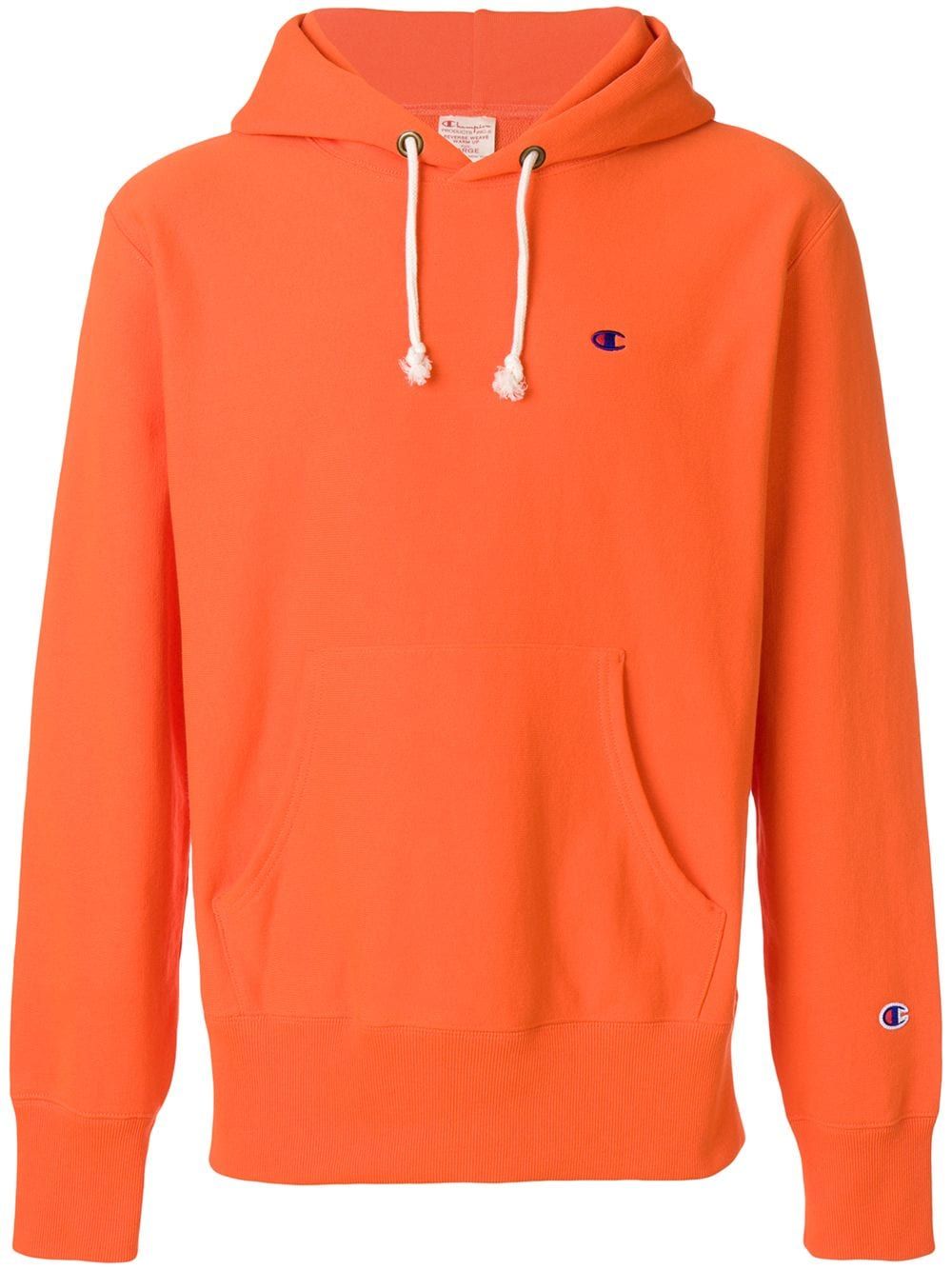 Champion embroidered logo hoodie - Yellow & Orange | FarFetch US