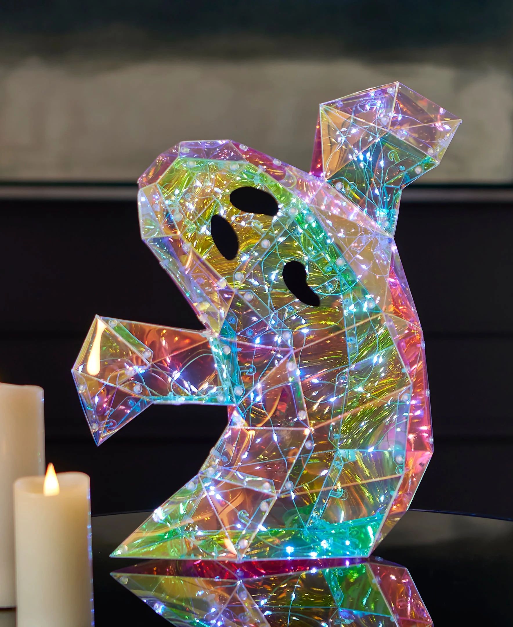 Seasonal LLC Halloween LED Lights - Prismatic Iridescent Spooky Ghost I 16" | Walmart (US)