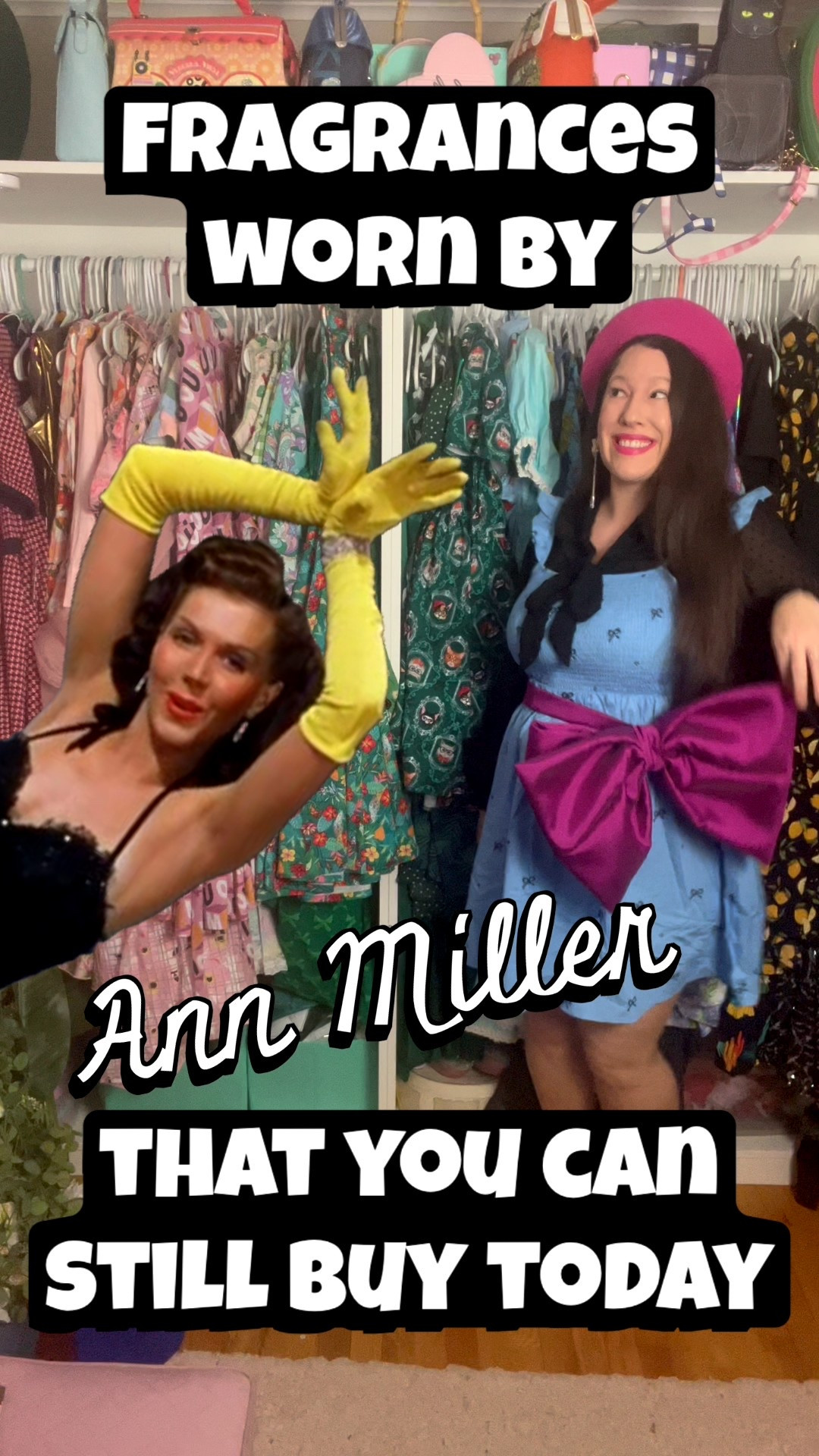 Ann Miller appeared to be a scent connoisseur. The 2022 Julien’s auction of her personal property (she passed away in 2004) included around 20 bottles of perfume and in old photographs of her at her vanity you can see several bottles lining the surface. 

Of these, I focused on 5 vintage scents that you can still purchase today (bottles pictured are of current versions):

Bal A Versailles By Jean Desprez - this 1962 fragrance is warm, woody, spicy, and heavy with amber & musk. 2 bottles of it were included at auction so she must have been a fan. 

Arpège by Lanvin - launched in 1927, this was a favorite scent of several old Hollywood stars, including Marilyn Monroe. It’s woody, floral, fresh but strong. 

Shalimar by Guerlain - another fragrance popular amongst old Hollywood stars (this is actually one of several classic Guerlain fragrances loved by the stars & still available today). Shalimar was created in 1925 and smells spicy and warm like citrus, amber, and vanillla. This was identified in a photo of her 1940s vanity table, but wasn’t included in the 2022 auction so possible this was a favorite of her youth that she may have grown out of. 

Je Reviens Eau de Toilette by Worth - launched in 1932 it’s a powdery sweet floral scent; a bit dated and may be why she appeared to wear it in the 1940s, but it wasn’t included in the auction of her more recent perfumes. 

Joy by Jean Patou - Ann owned many scents by Jean Patou (evident from
old photos & at auction), but I picked this one because it’s a common fave of old Hollywood stars and is one that’s still available today at a not-so-horrific price. Launched in 1930, it’s a musky floral scent (rose & jasmine). 

Do you own or wear any of Ann Miller’s favorite scents? 

#oldhollywood 
#hollywoodglam
#classicfilm

#LTKFindsUnder100 #LTKselfcare #LTKBeauty