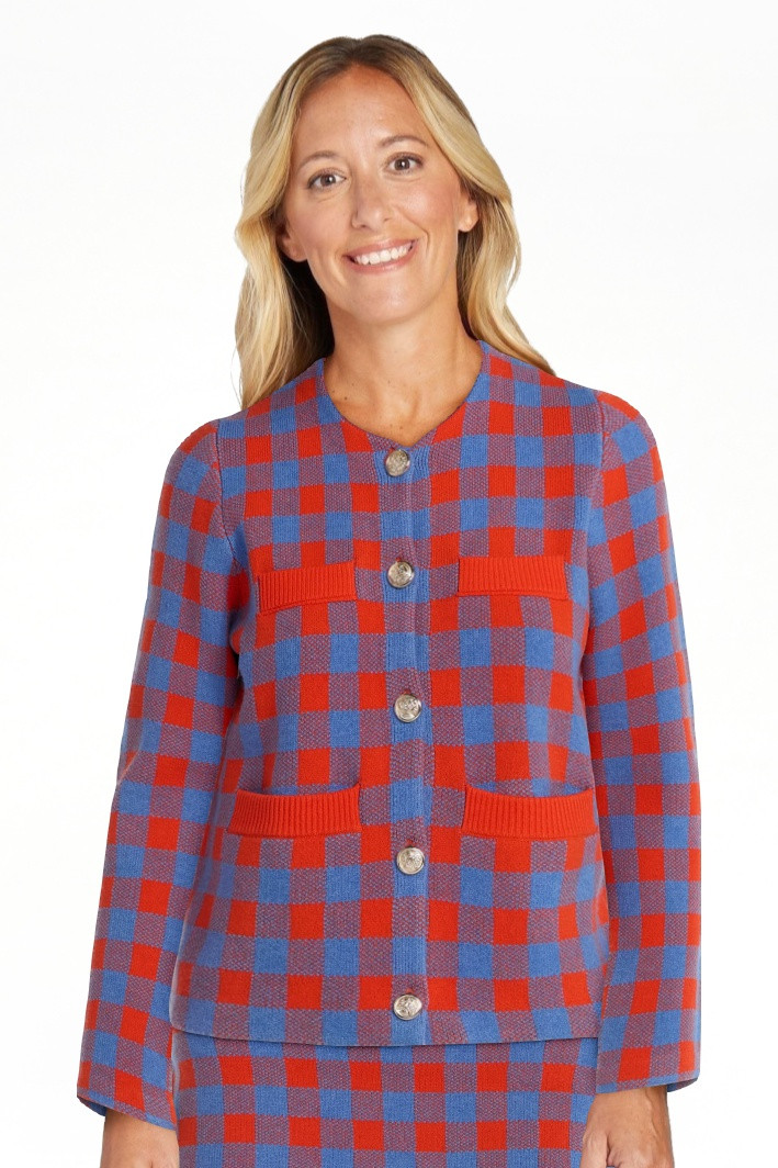 Free Assembly Women's Plaid Cardigan Sweater with Double Welt Pockets, Midweight, Sizes XS-XXL | Walmart (US)