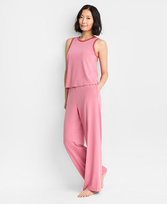 Women's Solid Knit Tank Pajama Set, XS-3X, Macy's Exclusive | Macy's