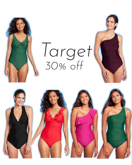 Target Swimsuits 30% off!! 

#LTKSeasonal #LTKswim #LTKsalealert