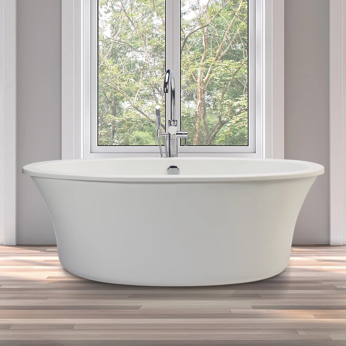 MTI Solutions 66" Freestanding Air Bathtub - Matte AST252DM-WH-RH | Wayfair North America
