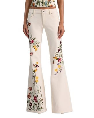 Emryn Low Rise Flare Jeans in Vanilla Multi | Bloomingdale's (US)