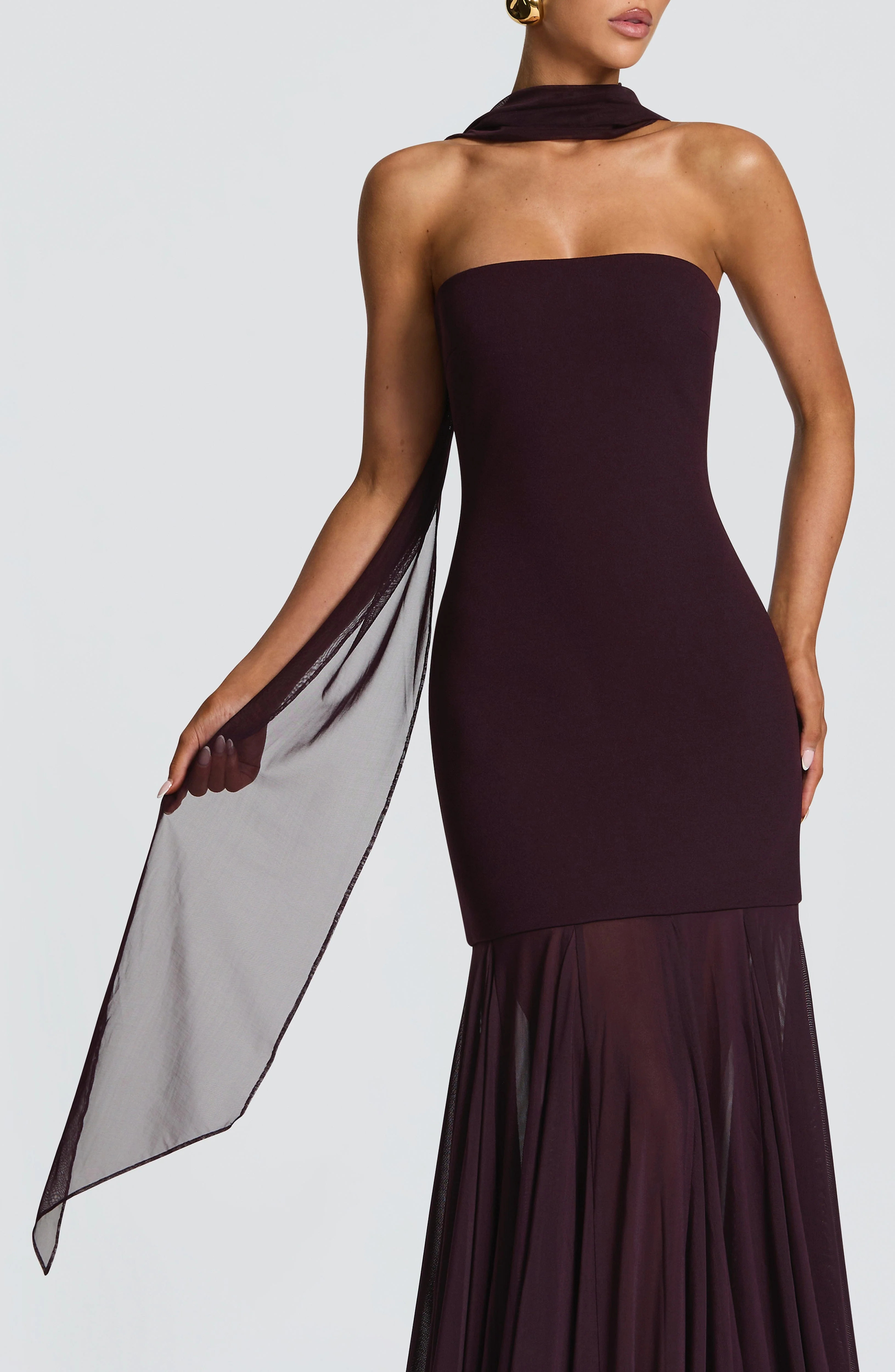 Ayla Scarf - Plum | Babyboo (global)