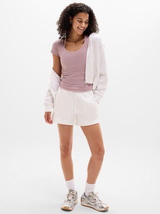 Signature Rib Scoop Tee | Athleta