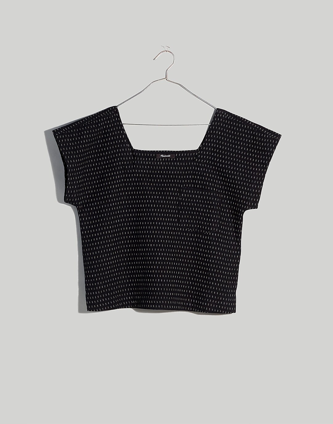 Jacquard Square-Neck Top | Madewell