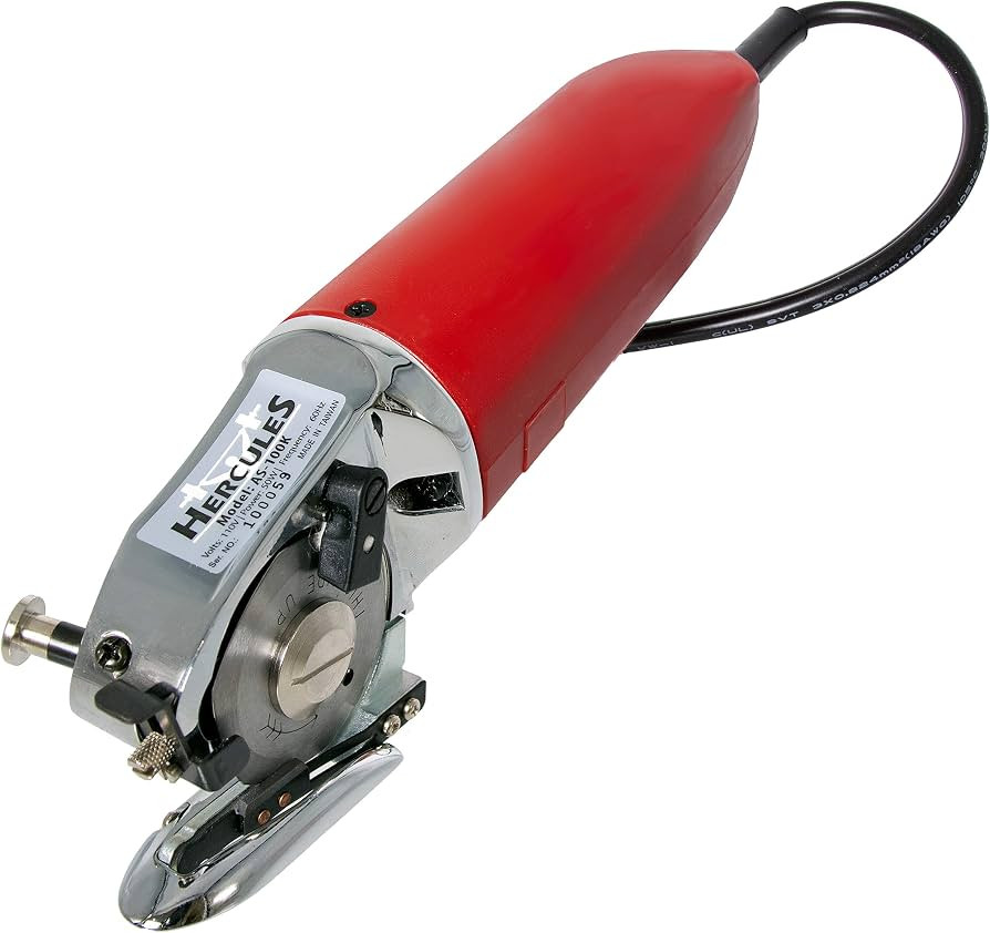 Hercules AS100-K Electric Rotary Fabric Mini Cutter & Round Knife Cutting Machine with Hercules R... | Amazon (US)