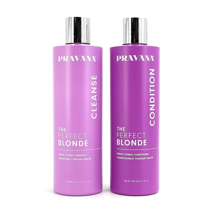 PRAVANA The Perfect Blonde Shampoo and Conditioner 11 Oz Combo Pack, Packaging may vary | Amazon (US)