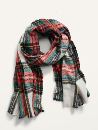 Plaid Flannel Blanket Scarf For Women | Old Navy (US)