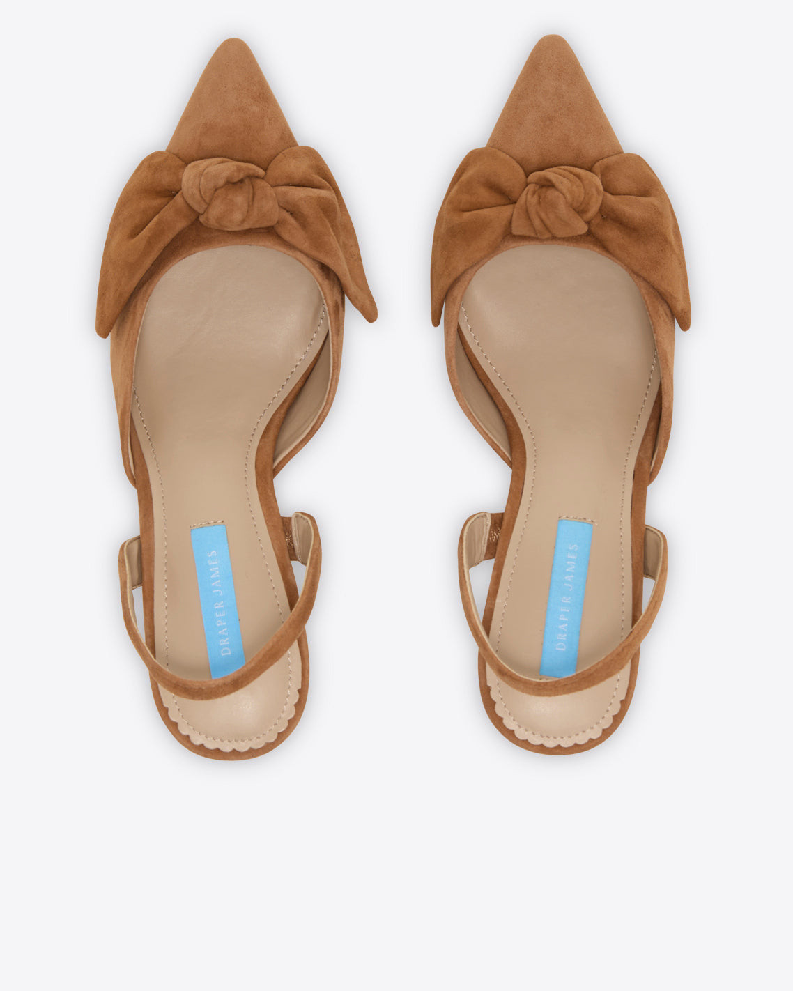 Tess Slingbacks in Cognac Suede | Draper James (US)