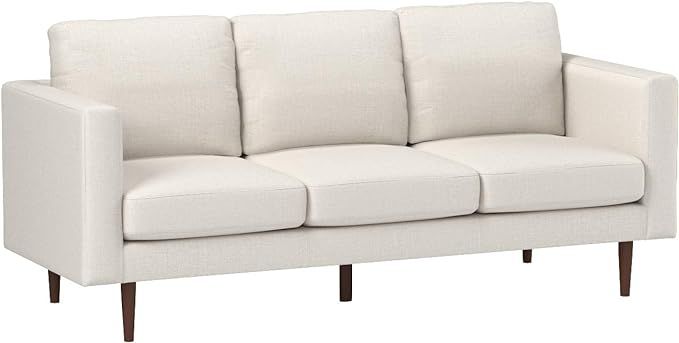 Amazon Brand – Rivet Revolve Modern Upholstered Sofa Couch, 80"W, Linen | Amazon (US)