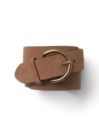 Gap Women Suede Contour Belt Size L - Tobacco | Gap US