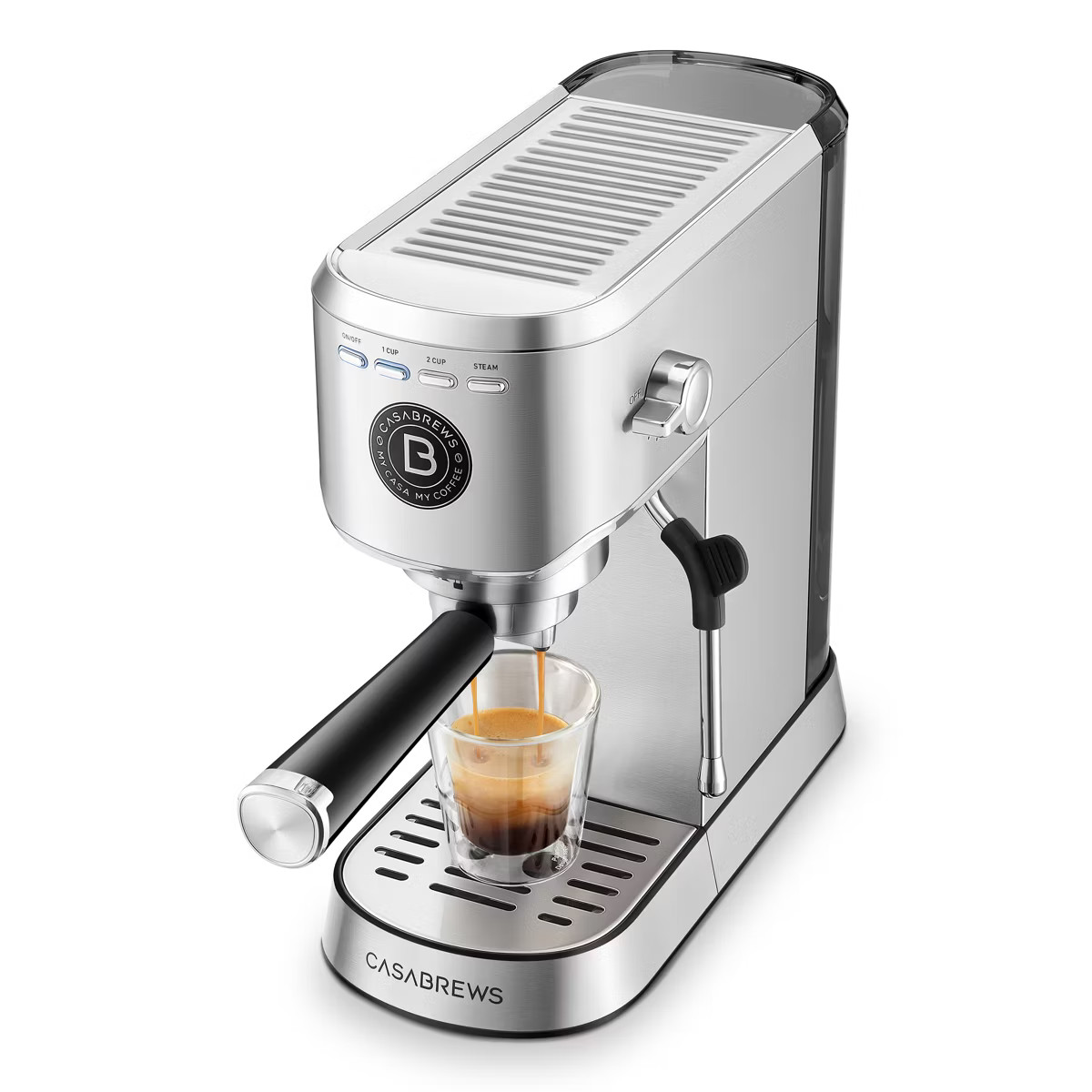 CASABREWS 5418Basic Stainless Steel Compact Espresso Machine: 20-Bar, Milk Frother, Volume Contro... | Target