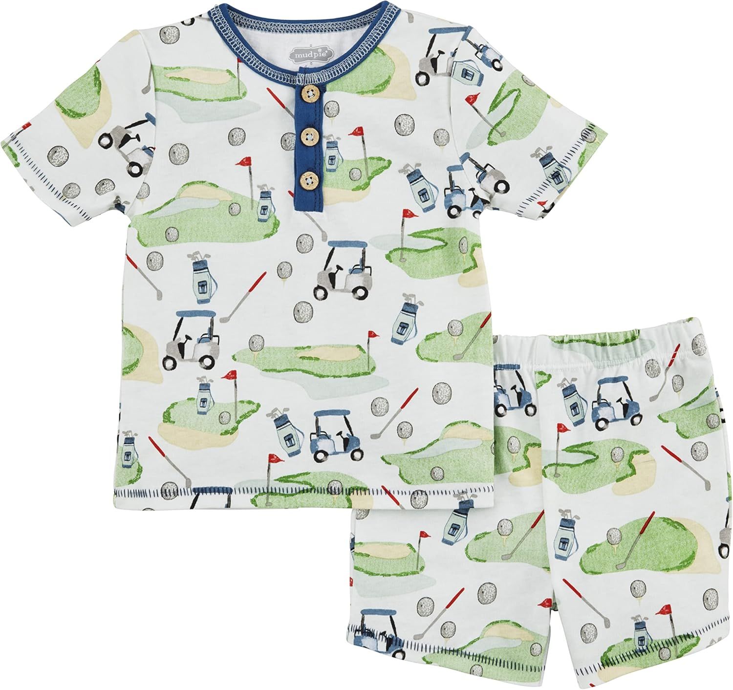 Mud Pie Baby Boys Golf Pajama Set | Amazon (US)