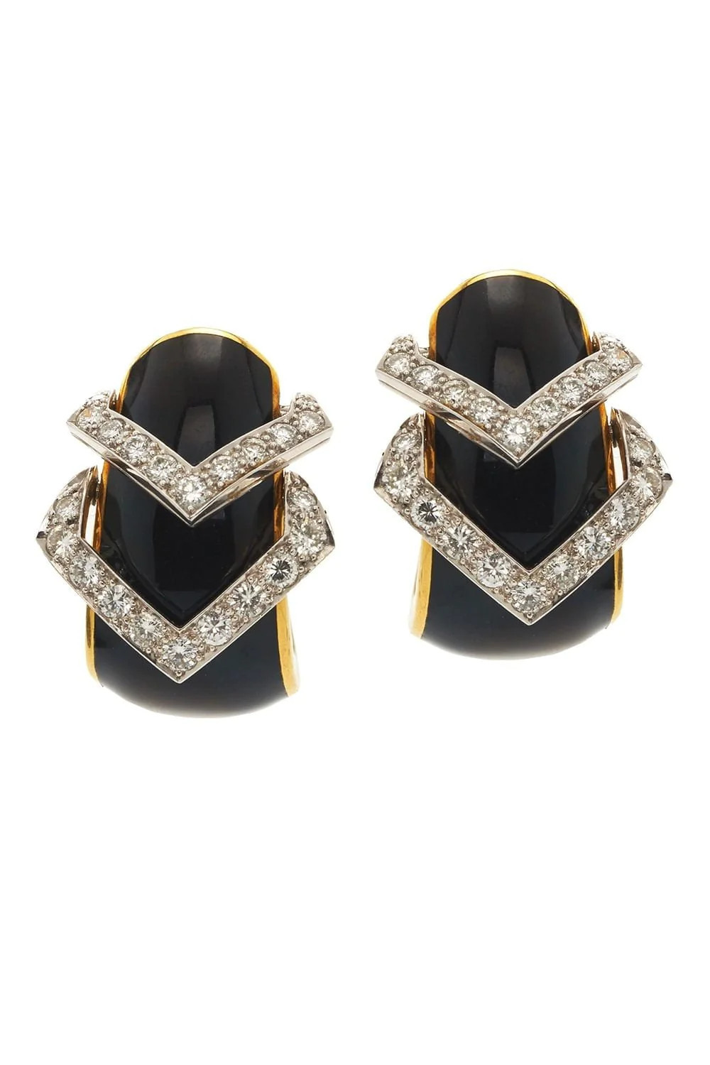 Double V Strap Earrings | Marissa Collections