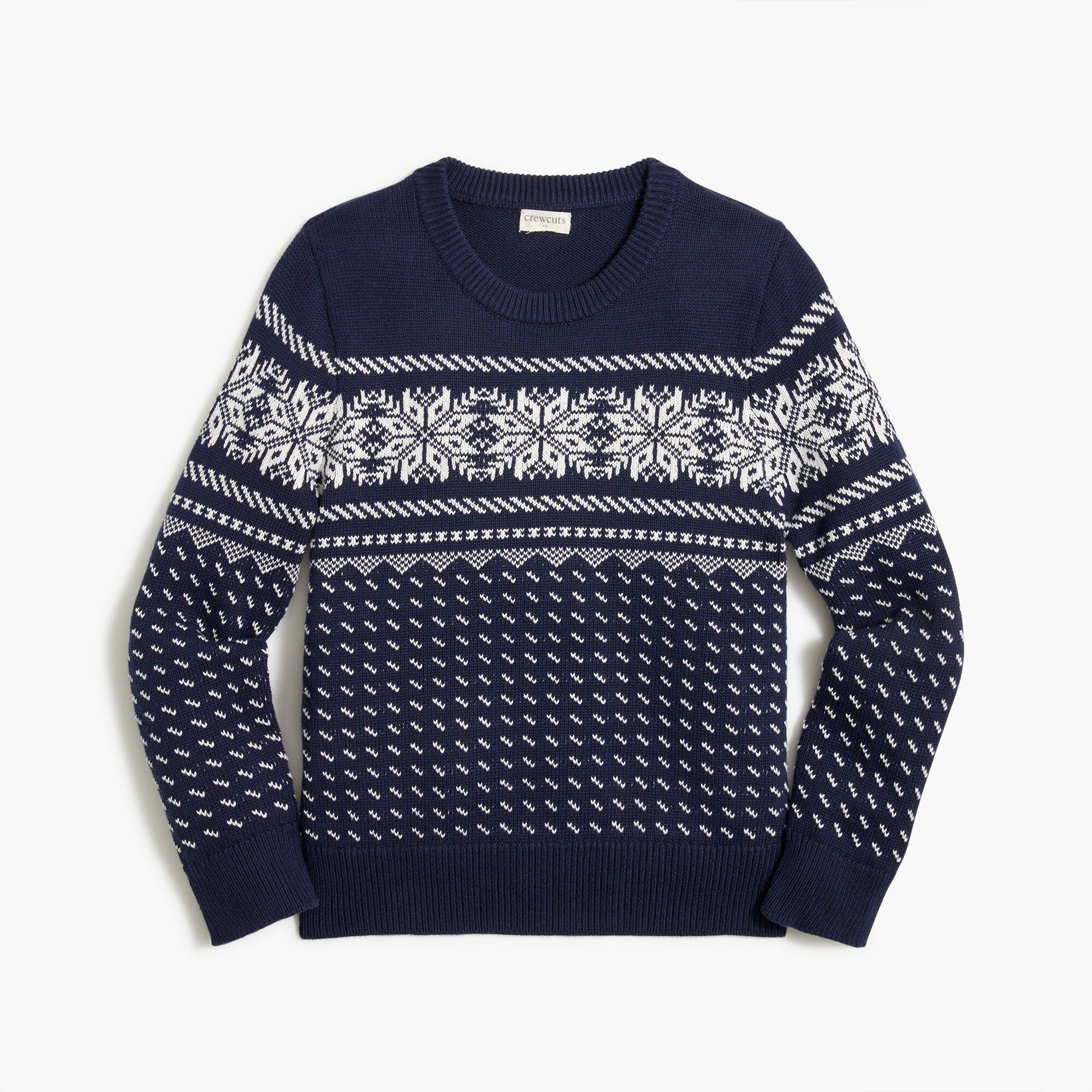 Boys' snowflake Fair Isle sweater | J.Crew Factory