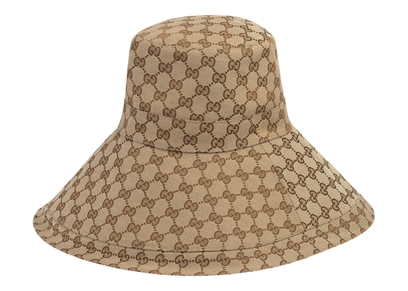 Women's Gucci GG Canvas Wide Brim Hat in Beige/Ebony | StockX