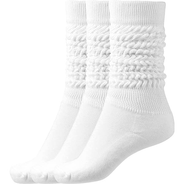AWS/American Made Slouchy Scrunch Cotton Slouch Socks for Women Shoe Size 5 to 10 | Amazon (US)