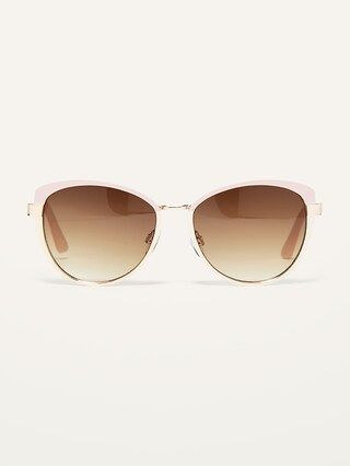Pink/Gold Cat-Eye Sunglasses For Women | Old Navy (US)
