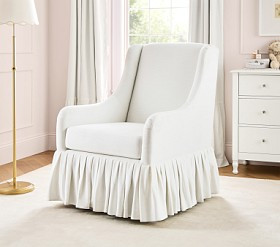 Merced Skirted Swivel Glider | Pottery Barn Kids