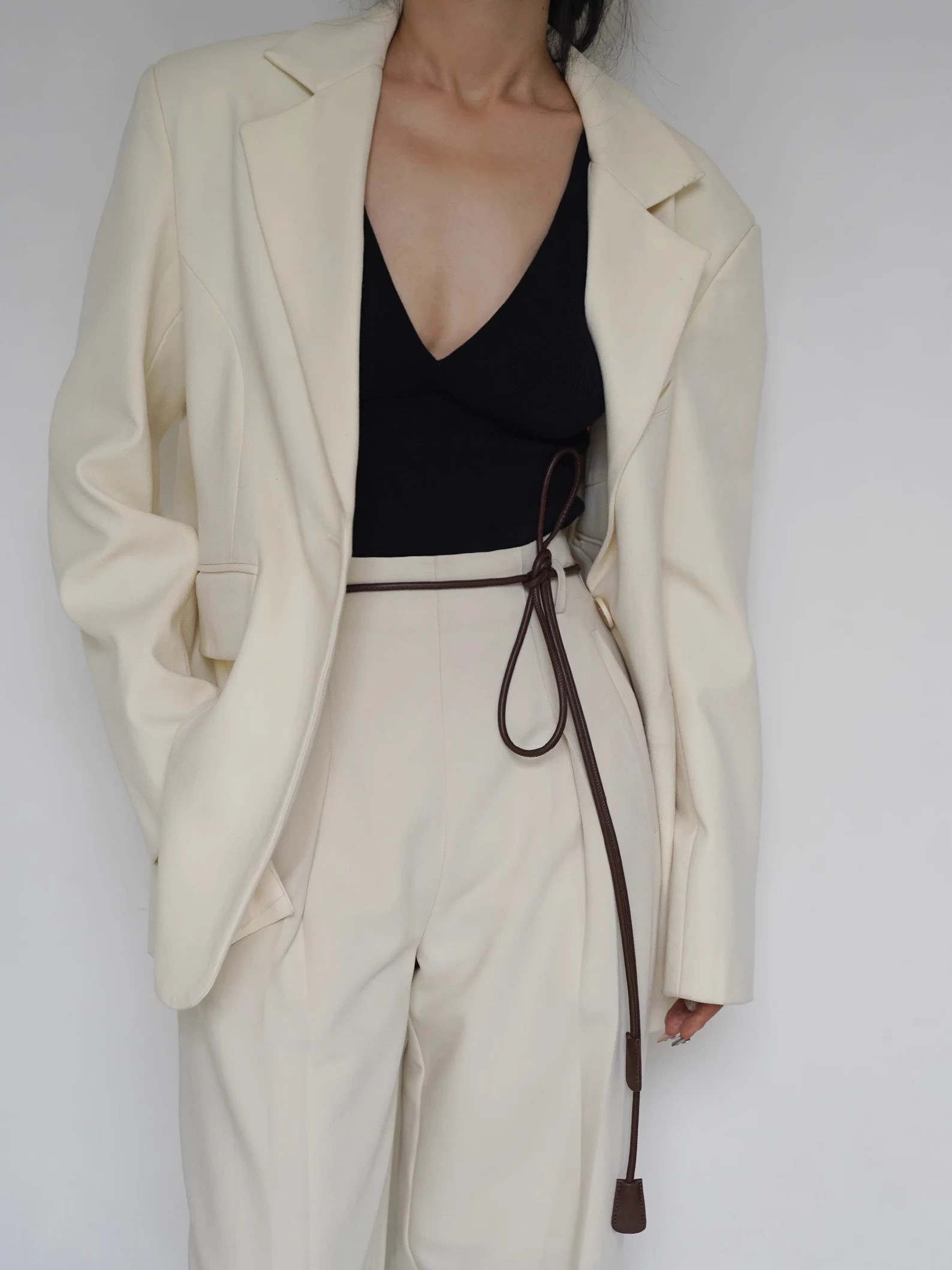 Leather Rope Knotted Belt - Etsy | Etsy (US)